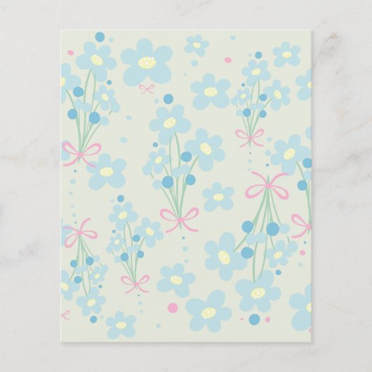 Weich Blau & Rosa Harmonie Flyer (Vorne)