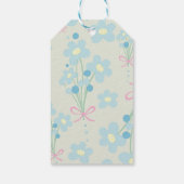 Weich Blau & Rosa Harmonie Geschenkanhänger (Rückseite)