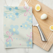 Weich Blau & Rosa Harmonie Geschirrtuch (Viertel Falte)