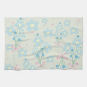 Weich Blau & Rosa Harmonie Geschirrtuch (Horizontal)