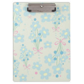 Weich Blau & Rosa Harmonie Klemmbrett (Vorderseite)