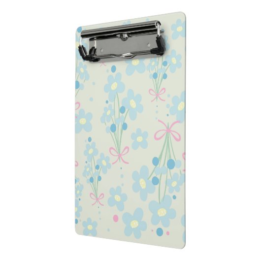 Weich Blau & Rosa Harmonie Mini Klemmbrett (Gewinkelt2)