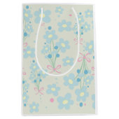 Weich Blau & Rosa Harmonie Mittlere Geschenktüte (Vorderseite)