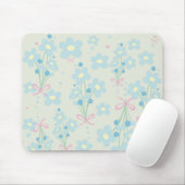 Weich Blau & Rosa Harmonie Mousepad (Mit Mouse)