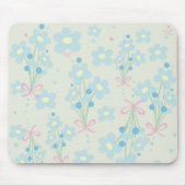 Weich Blau & Rosa Harmonie Mousepad (Vorne)