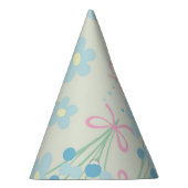 Weich Blau & Rosa Harmonie Partyhütchen (Rechts)