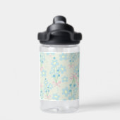 Weich Blau & Rosa Harmonie Trinkflasche (Rückseite)
