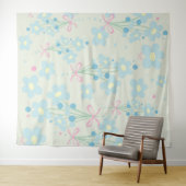 Weich Blau & Rosa Harmonie Wandteppich (Beispiel (Horizontal))