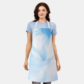 Weich blaue Blütenblütenblütenvielfalt - Schürze (Getragen)