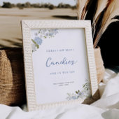 Weich blaue Blütenschätze wie viele Poster