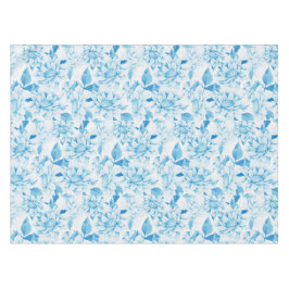 Weich blaue Floral Tischdecke