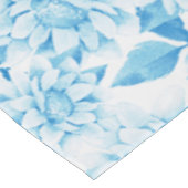 Weich blaue Floral Tischdecke (Schrägansicht)