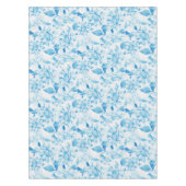 Weich blaue Floral Tischdecke (Vorderseite)