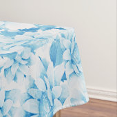 Weich blaue Floral Tischdecke (Beispiel)