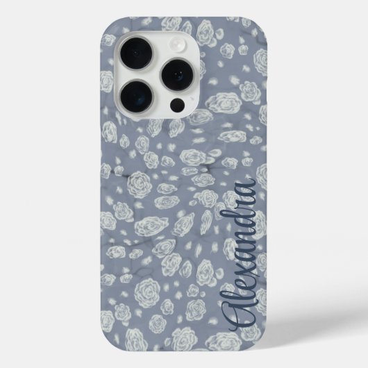 Weich blaue Florwasser Case-Mate iPhone Hülle (Rückseite)