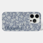 Weich blaue Florwasser Case-Mate iPhone Hülle (Rückseite (Horizontal))