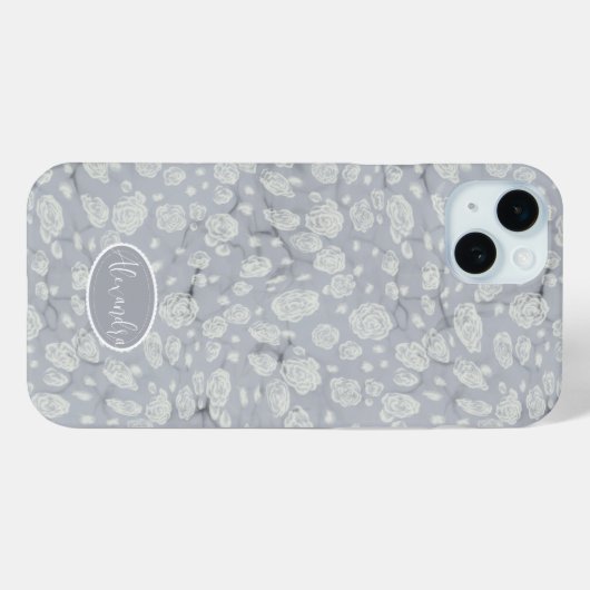 Weich blaue Florwasser Case-Mate iPhone Hülle (Rückseite (Horizontal))