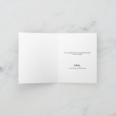 Weich blaue Liebe & dank Foto Collage Baby Dusche Dankeskarte (Innenseite)