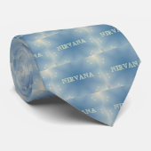 Weich blaue "Nirwana-" beleuchtete Muster Krawatte (Gerollt)
