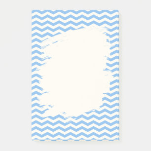 Weich-blaue Zickzack-Muster-Design nach dem letzte Post-it Klebezettel