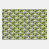Weich blauer Hydrangea Blume Muster Natur   Geschenkpapier Set (Vorderseite)