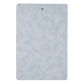 Weich blauer Pergament-Look Mini Klemmbrett (Rückseite)