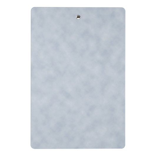 Weich blauer Pergament-Look Mini Klemmbrett (Rückseite)