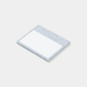 Weich blauer Pergament-Look Post-it Klebezettel (angewinkelt)