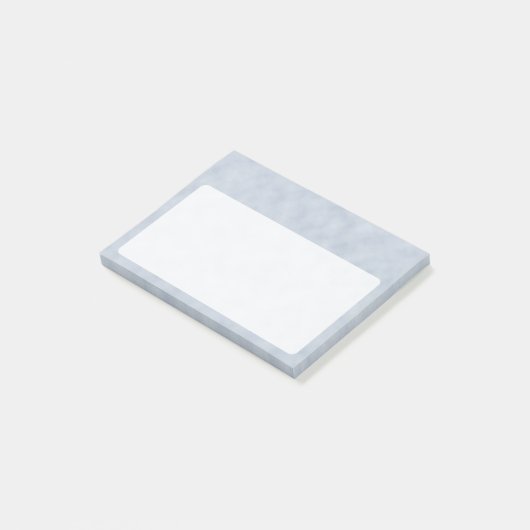 Weich blauer Pergament-Look Post-it Klebezettel (angewinkelt)