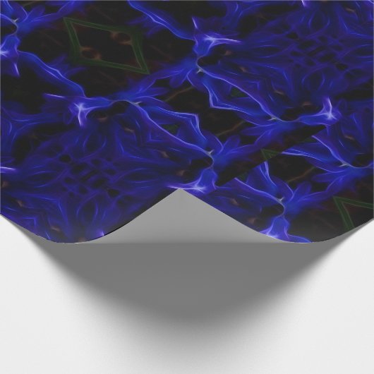 Weich blaues Designpapier Geschenkpapier (Ecke)