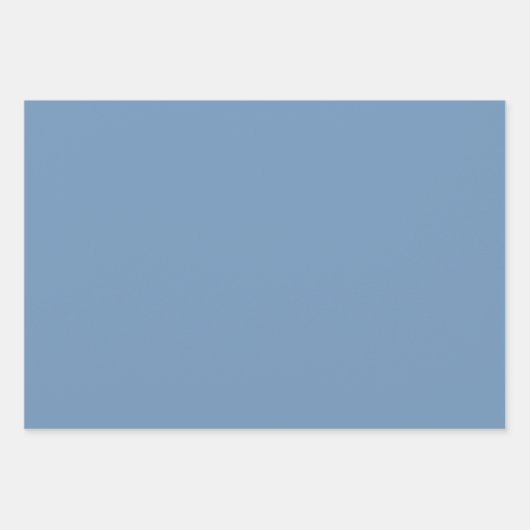 Weich blaues Hydrangea-Muster Geschenkpapier Set (Vorderseite 2)