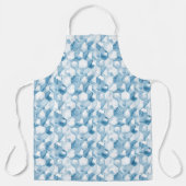 Weich blaues Wasserfarbenmuster Schürze (Vorderseite)