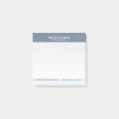 Weich blaugraue Abstrakte Landschaft Post-it Klebezettel (Vorderseite)