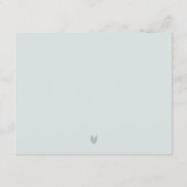 Weich blaugrüne Sukkulente Blumenzehen - Details Begleitkarte (Rückseite)