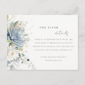 Weich blaugrüne Sukkulente Blumenzehen - Details Begleitkarte (Vorderseite)