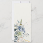 Weich blaugrünes Brautparty Einladung (Rückseite)