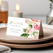 Weich blaugrünes Brautparty Platzkarte