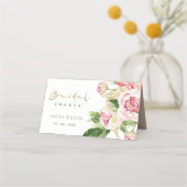 Weich blaugrünes Brautparty Platzkarte (Rückseite)