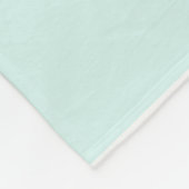 Weich-Cyan-grüne Pastel- und Weiß-Squirr-Muster Fleecedecke (Ecke)