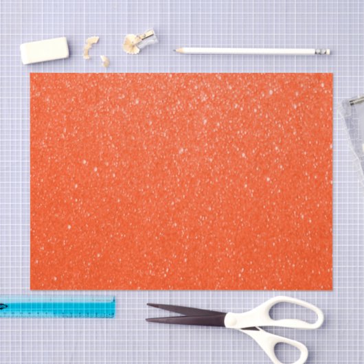 Weich dunkelorangefarbener Glitzer Seidenpapier (Handwerk)