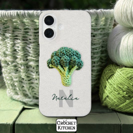 Weich eleganter Minimalistischer Crochet Broccoli  iPhone 16 Hülle