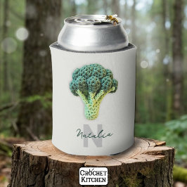 Weich eleganter Minimalistischer Crochet Broccoli  Dosenkühler