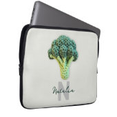 Weich eleganter Minimalistischer Crochet Broccoli  Laptopschutzhülle (Vorne Rechts)