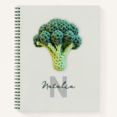 Weich eleganter Minimalistischer Crochet Broccoli  Notizblock (Vorderseite)