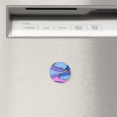 Weich fließende abstrakte Zellen in rosa violett b Magnet (In Situ (Geschirrspüler))