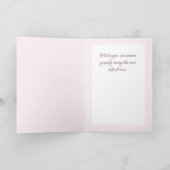 Weich florales Beileid Beileid Grußkarte Karte (Innenseite)