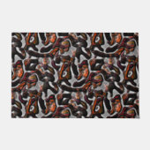 Weich gefärbte Korallenstruktur grau geschnitten Fußmatte (Vorderseite)