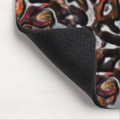 Weich gefärbte Korallenstruktur grau geschnitten Mousepad (Ecke)