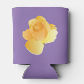 Weich gelbe Rose und Lila Dose-Färbung Dosenkühler (Rückseite)