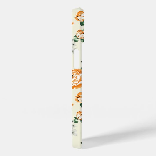 Weich gelber Garten Blumenmuster Case-Mate iPhone Hülle (Rückseite / Rechts)